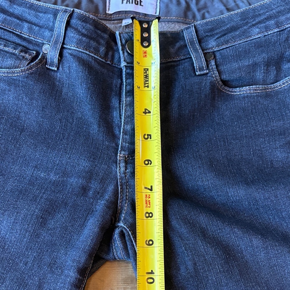Paige Women's Blue Manhattan Jeans - Picture 11 of 12